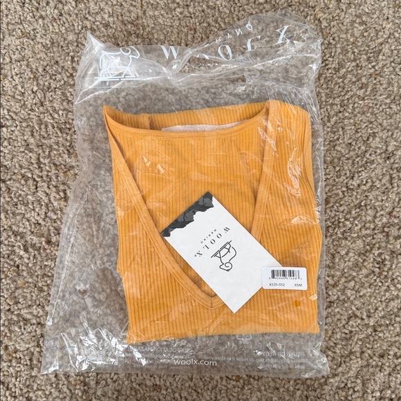 Woolx Marigold Merino Ribbed Tank Top - Picture 5 of 5
